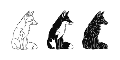 Obraz premium Three Fox Styles