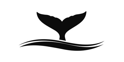 Obraz premium Whale Tail Silhouette