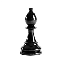 Fototapeta premium Halftone Chess Pawn Piece Strategy Board Game Minimal Vector Illustration