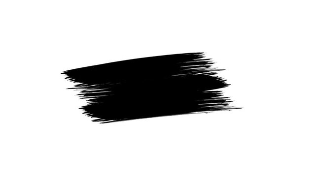 Painting Black Brush Grunge background for titles or other your text with alpha channel. 
