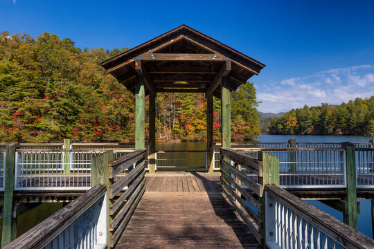 Autumn along the Cherohala Skyway in the Great Smoky Mountains
