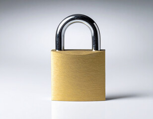 보안-자물쇠-자물통-잠금장치-강철-잠겨 있는 자물쇠-흰색 배경