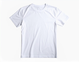 옷-상의-의류-티-티셔츠-반팔 티셔츠-흰 티셔츠-펼쳐진-펼쳐놓은 티셔츠-흰티-흰색 배경