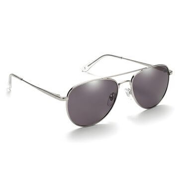 Stylish aviator sunglasses with mirrored lenses and silver frame detailing