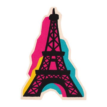 PNG Colorful Eiffel Tower illustration