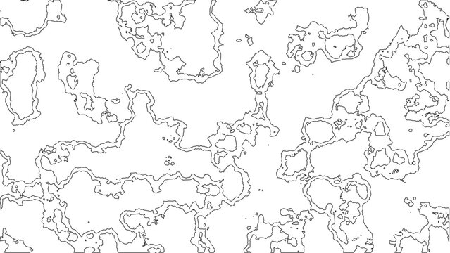 Abstract Fictional Line Map Outline Geography Background