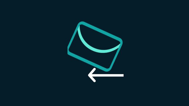 Informative push notification message icon representing digital communication