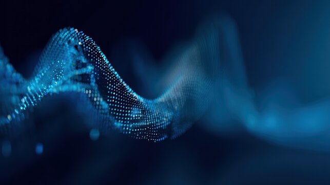 dna helix on black background