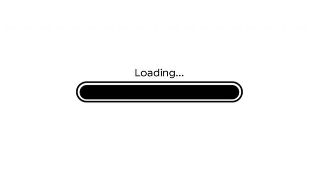 Modern Digital Loading Bar Animation - Status Progress Indicator Overlay, Loading Screen Overlay on transparent background
