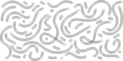 Black brush strokes on white background abstract pattern