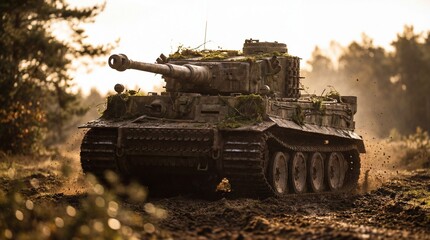 Naklejka premium German tiger tank