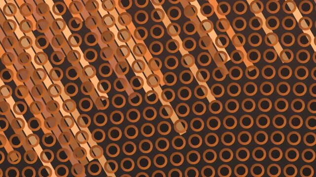 Copper Pipes and Tubes in Industrial Setting.