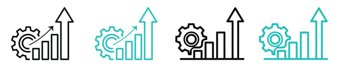 Business growth and development icons © RIDITA