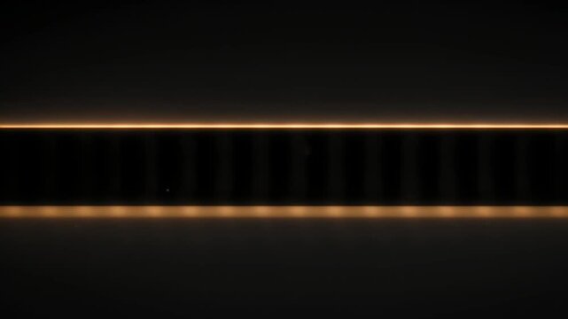 Abstract minimalist background showcasing horizontal gold light stripes and dark geometric bars