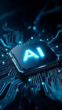 Artificial intelligence chip on circuit board