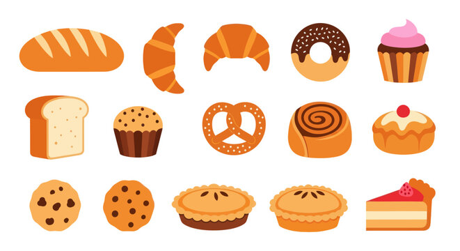Bakery treats bread pastries and desserts