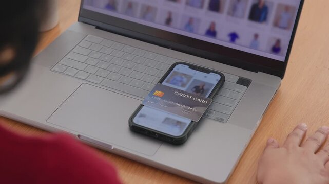 Woman using phone Agent AI app retail shop store tech auto pay buy  credit card at home fintech. Modern Agentic AI bot order assisted people easy smart future life internet of things virtual wallet.