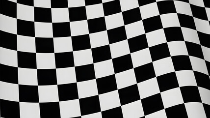 Dynamic checkered flag waves with dramatic lighting, perfect for victory, racing, or sports announcements.