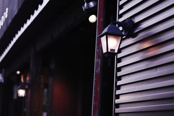 外灯のある風景
