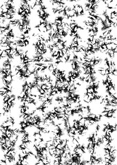 Fototapeta premium Organic ink splatter vertical pattern for creative glass distortion and nature-inspired weathered textures on transparent background.
