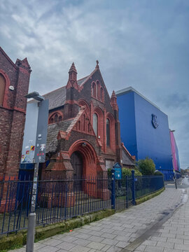 Goodison Park, Everton football stadium in Liverpool.