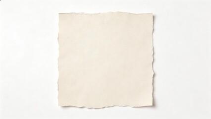 Fototapeta premium Torn piece of paper on white background