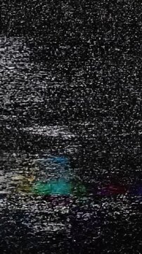 Green Screen background glitch effect noise on black damaged video signal with color bars digital artifacts old 80 s 90 vintage issues high contrast scene 4 distortion, overlay, glitch, static noise