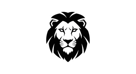 Lion head silhouette design