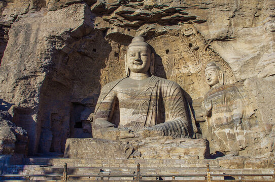 Yungang Grottoes Buddhist Sculptures, Datong Shanxi China