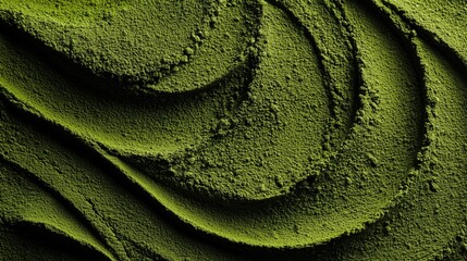 matcha powder texture close up vibrant green tea culinary background