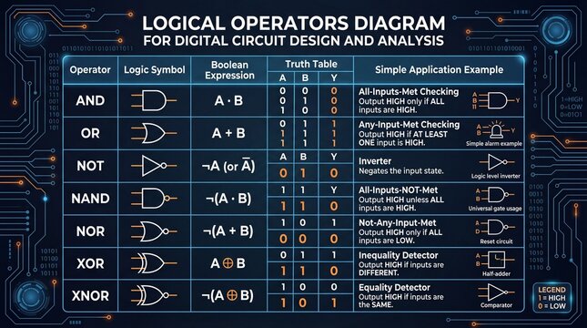 Exploring the intricacies of boolean logic operators in digital circuit design online tutorial educational environment technical perspective conceptual understanding
