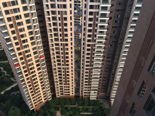 Modern Residential Apartment Complex Aerial View © KimThi