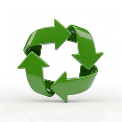 Fototapeta premium Green Recycling Symbol