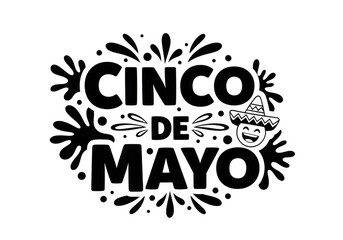 Cinco de mayo celebration logo design