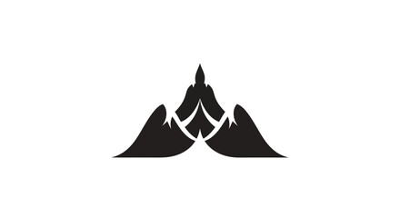 Fototapeta premium Abstract mountain peak logo design