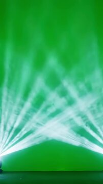 Dynamic Stage Lighting Effects with spotlight background animation glowing light beams on green screen for concert theater and event visuals realistic moving spotlights effect video editing motion