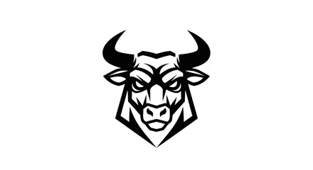 Bull head graphic vector illustration