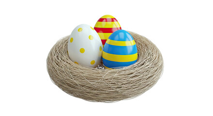 Easter Eggs in a Nest