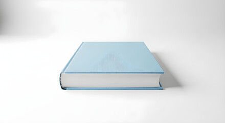 Blue book with transparent background