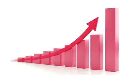 Rising graph with arrow indicating growth