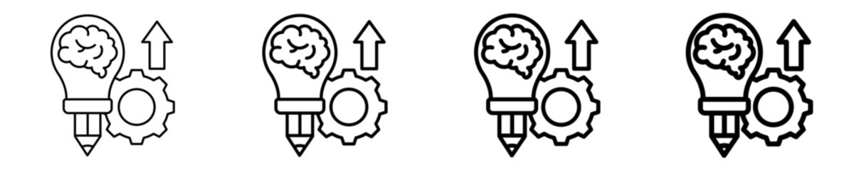 Design Thinking Icon Set Different Style Collection © IconicStitch