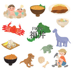 Fukui Prefecture Tourism Illustration
