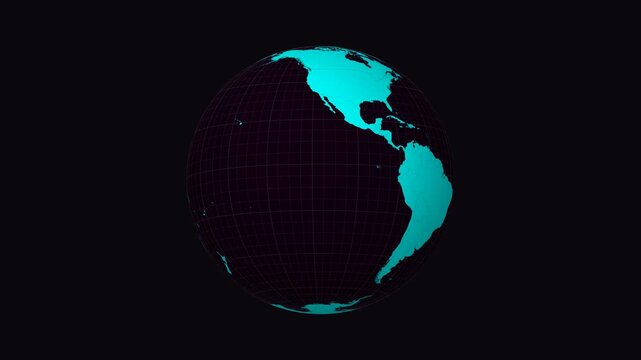 Sergipe, Brazil on Globe. Animated zoom into the state. Sergipe, Brazil intro, logo, presentation animation. Boundary shape on globe with round text. Short video.