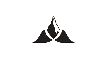 Fototapeta premium Mountain peaks graphic design element
