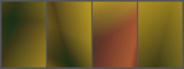 Modern triptych of warm yellow and olive gradients framed in dark grey creates a cozy, artistic mood, ideal for posters, web banners, and contemporary interior visuals.