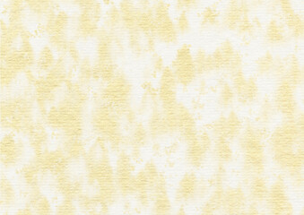 白い水彩紙に広がる金色のグランジ背景素材