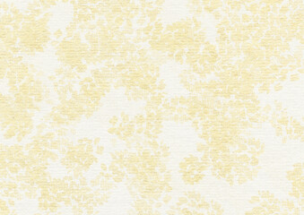 白い水彩紙に広がる金色のグランジ背景素材