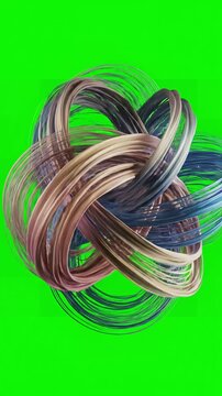 Pulsating Organic Filaments with girl dj dancing her hair develop from a wind flow green screen distortion, overlay, glitch, static noise, scan lines on black background, 4k animated video loop