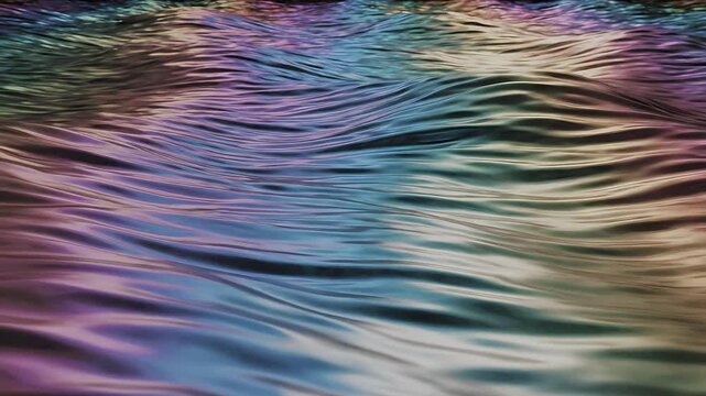 Abstract colorful water surface with unique pattern and texture