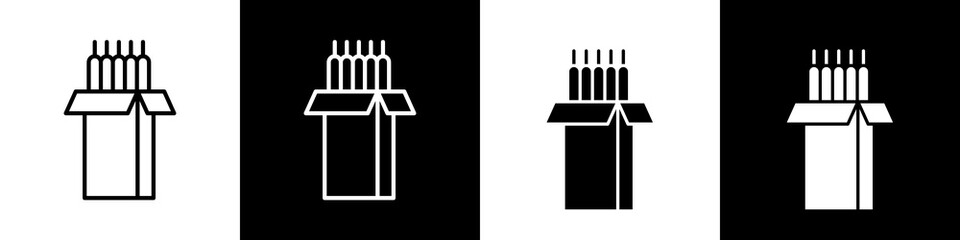 Fototapeta premium Welding black and white icon design concept